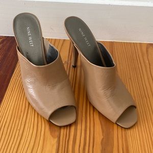 Nine West Slides with stiletto heels